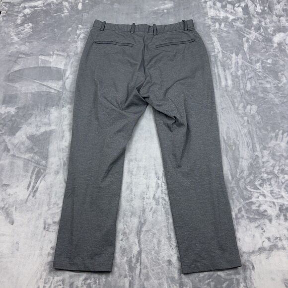 Uniqlo Mens Size Medium Gray Smart Ankle Pants Stretch Drawstring - Picture 2 of 10